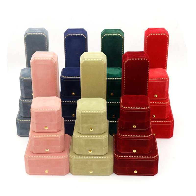 花边意式项链包装盒珍珠盒送礼绒布礼盒手镯项链手链套装戒指盒子