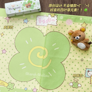 古早桌垫书桌学生课桌宿舍高颜值ins风四叶草拍照桌布垫手账背景