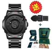 新款 夏季 夜光款 八卦磁悬浮滚珠男女士黑科技炫酷情侣十二时辰手表