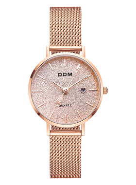 DOM腕表 2024新款生日礼物满天星手表女士高级感学生情侣轻奢小众