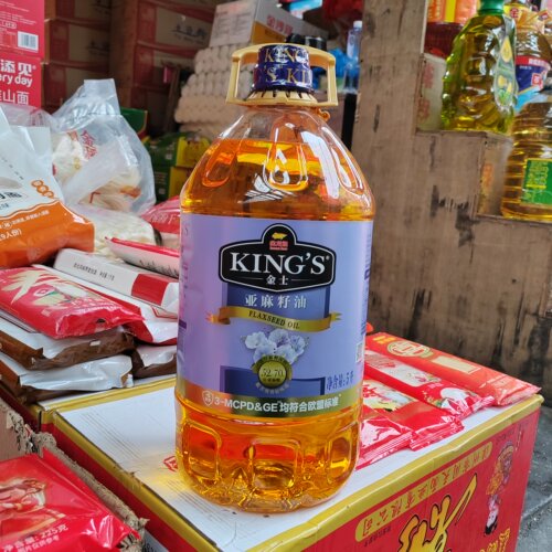 金龙鱼 金士KINGS亚麻籽油5升瓶