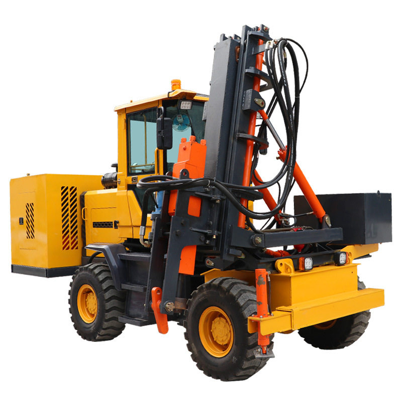 高速公路波形护栏打桩机钻孔一体液压锤打拔小型装载空压机地基,五金/工具,装载机,淘宝优惠券,粉丝福利购,淘宝优惠卷