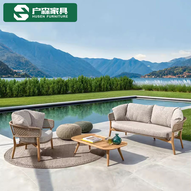户外庭院实木沙发北欧别墅家具创意休闲露台阳台样板间组合藤编,住宅家具,户外沙发,淘宝优惠券,粉丝福利购,淘宝优惠卷