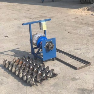 过道穿管横向钻孔机可调节高低支腿路下打眼机护坡穿越长螺旋钻杆