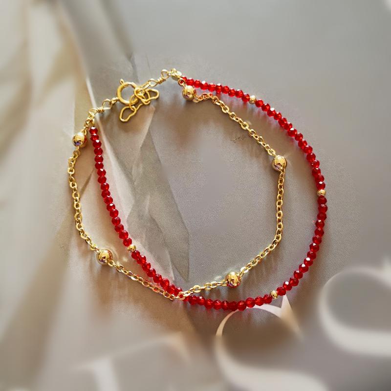 瑞铺原创水晶金珠本命年女