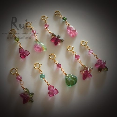 碧玺手作糖果色万能旺财项链