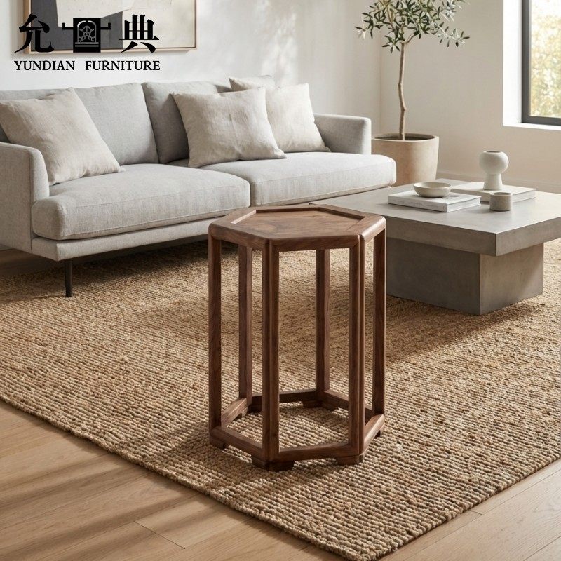 爽快花梨木刺猬紫檀六角凳换鞋凳卧室床头凳入户换鞋凳客厅小矮凳,住宅家具,红木椅凳,淘宝优惠券,粉丝福利购,淘宝优惠卷