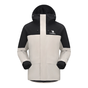 [飙燃]骆驼三防羽绒冲锋衣男女三合一外套2025秋季工装防水抗寒服