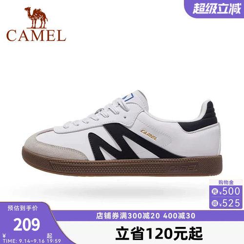 骆驼德训鞋女鞋2026新款舒适平底鞋时尚复古休闲鞋T头鞋百搭板鞋