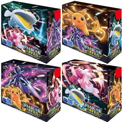 神奇宝贝英文版盲盒卡片Pokemon宝可梦剑盾朱紫Cards增强盒抽卡包