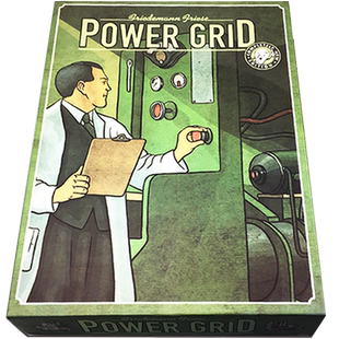 BGG经典桌游电力网络公司电厂大亨power grid策略经营版图游戏