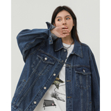 净版水洗翻领多口袋潮流牛仔夹克情侣款外套N601/P105，男装夹克，星座202-3