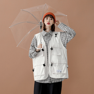 新款中性工装 水洗马甲男女同款大口袋上衣J20/P95  现货图片