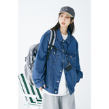 水洗牛仔字母毛巾料刺绣潮流牛仔情侣外套N607/P110，女装短外套，星座202-3
