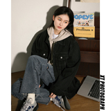 字母刺绣水洗潮流休闲情侣外穿牛仔外套608/P105，男装工装外套，星座202-3