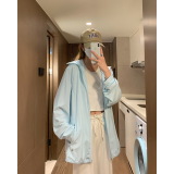 清凉一夏胖mm冰丝大码防晒服外套垂感透气百搭宽松连帽夹克女，男装防晒衣，星座202-3