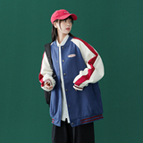 青春撞色棒球服潮流情侣字母夹克上衣9106/P95，男装夹克，星座202-3