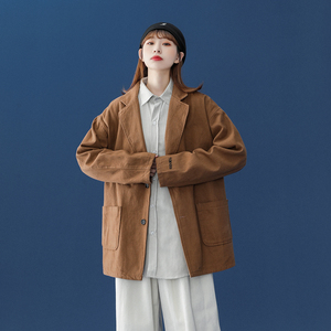 字母刺绣西装纯棉情侣休闲西服 9001/P95 /档口大货图片