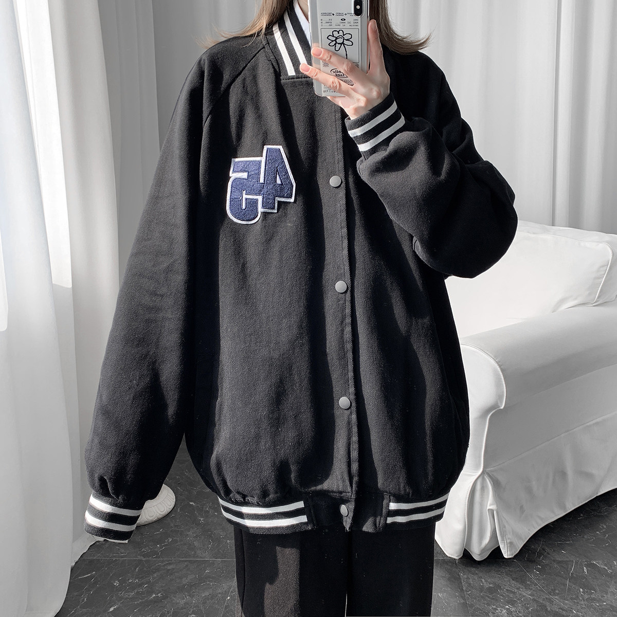 中性棒球领简约男女同款夹克上衣外套JK328/P90138,男装夹克,星座202-3