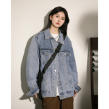净版水洗翻领多口袋潮流牛仔夹克情侣款外套N601/P105，男装夹克，星座202-3
