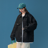 中性情侣款牛仔夹克宽松韩版潮流外套N997P95/128，男装夹克，星座202-3