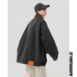 24新款工装大口袋水洗中性潮流牛仔夹克N33/P85，男装夹克，星座202-3