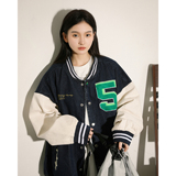 字母水洗毛巾料刺绣棒球服夹克情侣外套976/P100，男装夹克，星座202-3