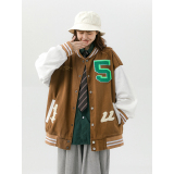 大货充足字母水洗毛巾料刺绣棒球服夹克情侣外套976/P100，男装夹克，星座202-3