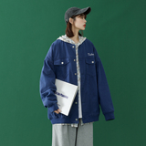 新款棒球领字母刺绣情侣款韩版夹克JK9105/P95/138，男装夹克，星座202-3