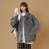 2023情侣款牛仔夹克中性风宽松韩版水洗外套N991/P98148，男装夹克，星座202-3
