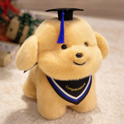 毕业公仔小熊学士服玩偶