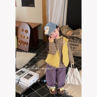 Spring韩国童装 亲子高蓬松雪丽棉马甲女童保暖坎肩 2025年秋冬新款