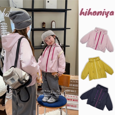 Spring韩国童装2025秋冬新款亲子90白鸭绒三防冲锋衣女童保暖外套