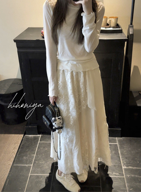 Spring韩国童装2025夏季新款木耳边纯色显瘦气质透气上衣女装T恤