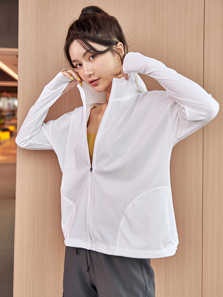 XIXIWU 느슨한 스포츠 윈드 브레이커 캐주얼 지퍼 카디건 잘 생긴 후드 탑 요가 착용 긴팔 방풍 재킷