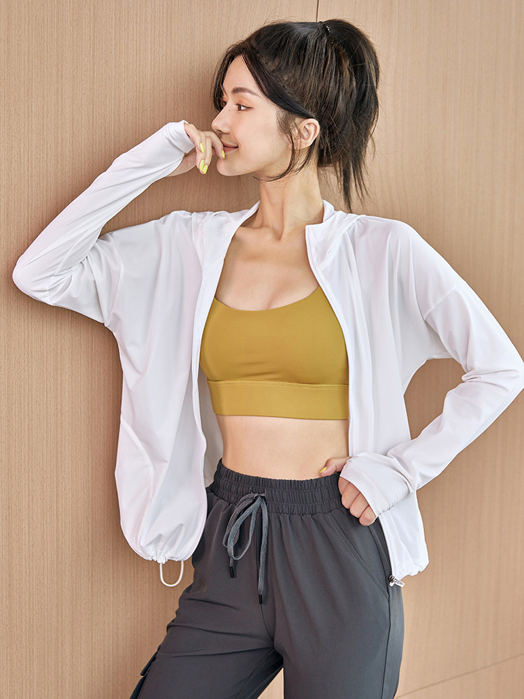 XIXIWU 느슨한 스포츠 윈드 브레이커 캐주얼 지퍼 카디건 잘 생긴 후드 탑 요가 착용 긴팔 방풍 재킷