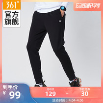 361 sports pants men's small leg closing spring knitting pants legging fit trousers men's running casual pants
