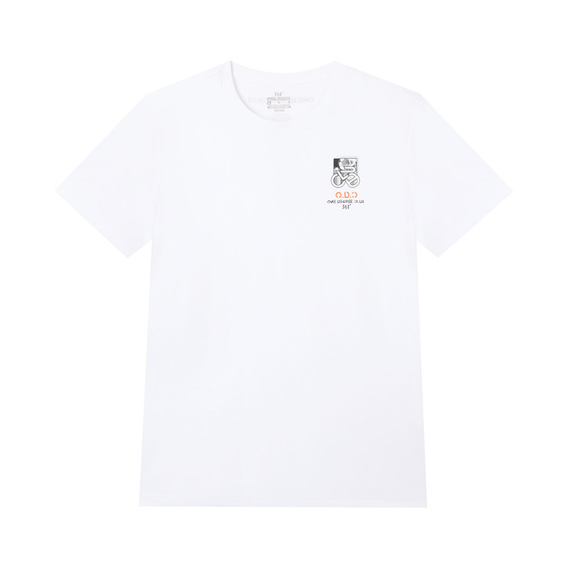 361度运动t恤男2025夏季新款常规舒适上衣圆领短T恤