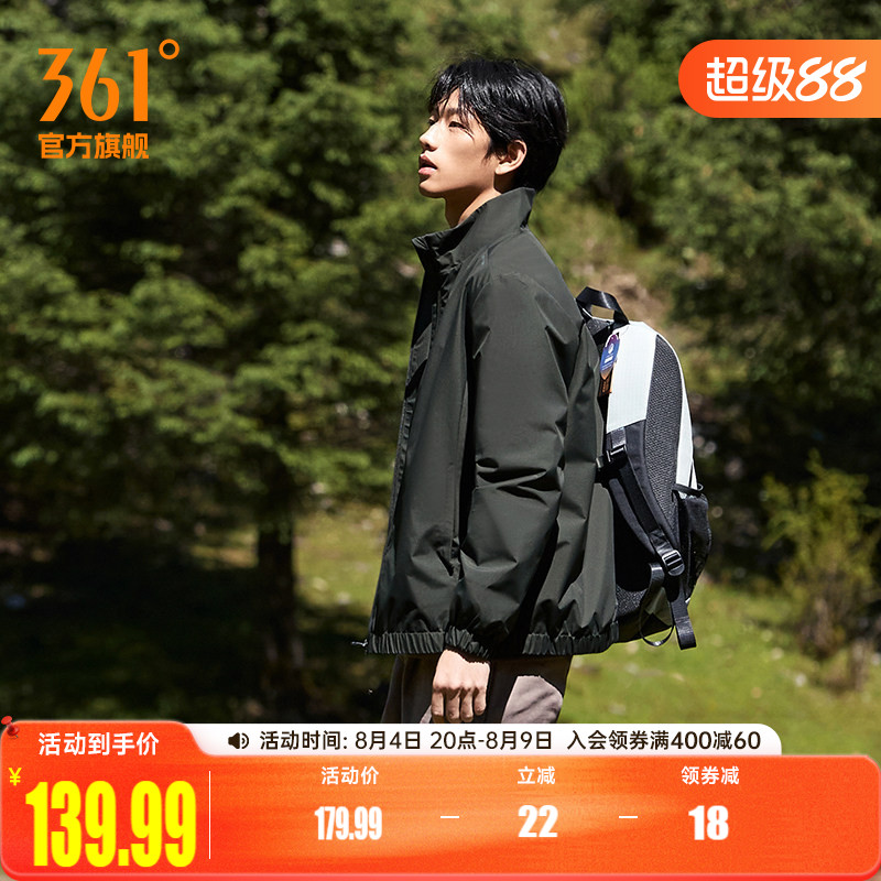 361男防风运动外套梭织风衣夹克