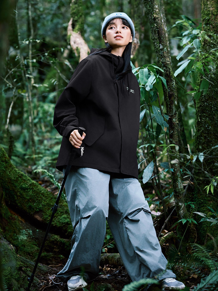 361 스포츠 자켓 여성용 2024 겨울 방풍 및 발수 직조 캐주얼 윈드 브레이커 루즈 한 야외 등산복