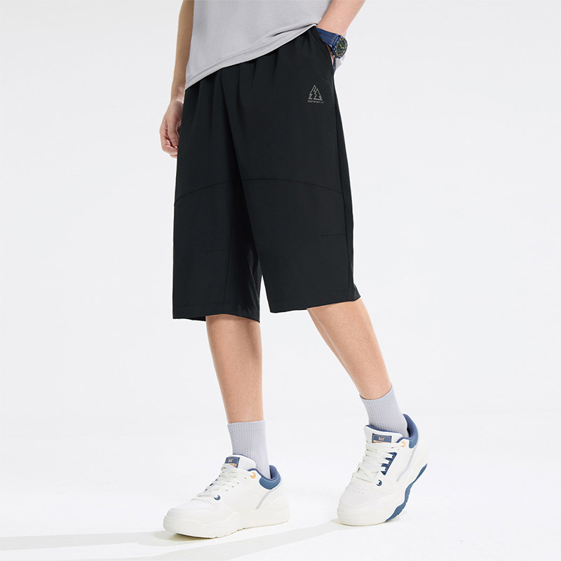 361冰丝七分裤子男士夏季薄款宽松速干外穿中裤男款运动休闲裤