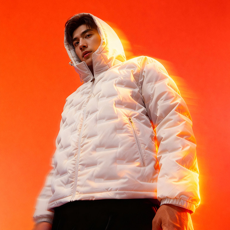 361三防羽绒服男2025冬季男士连帽加厚保暖无缝充绒防泼水羽绒服