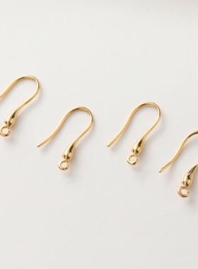 diy真金欧美水滴手作风耳环