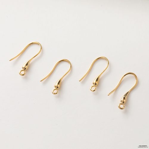 diy真金欧美水滴手作风耳环