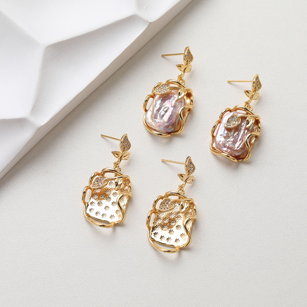 18K电镀真金保色小众设计师巴洛克耳钉吊坠diy手作耳饰材料配件,饰品/流行首饰/时尚饰品新,其他DIY饰品配件,淘宝优惠券,粉丝福利购,淘宝优惠卷