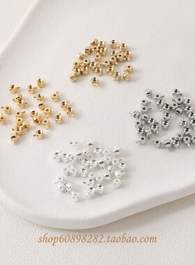 diy金色手链钢丝绳鱼线定位扣
