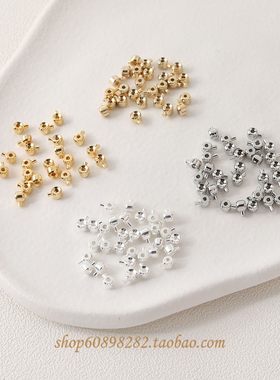 diy金色手链钢丝绳鱼线定位扣