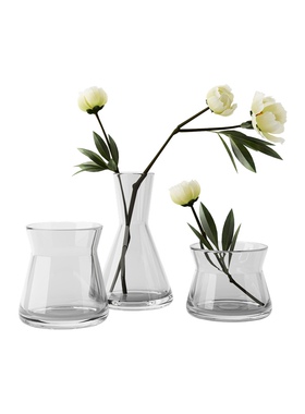 瑞典 Design House Stockholm Trio Vases set of 3 Clear 花瓶
