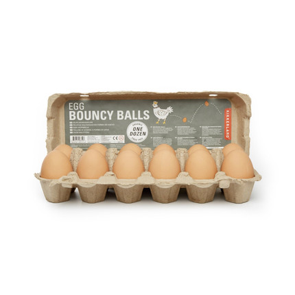 美国 Kikkerland 弹力鸡蛋玩具 EGG BOUNCY BAL 蛋蛋球解压玩具
