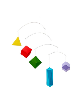 韩国 SGT Polygon Mobile 几何体平衡雕塑 纸质动态DIY挂饰